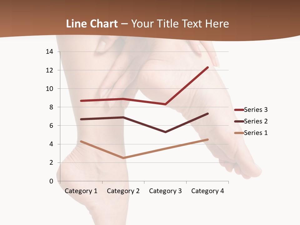 Cellulite Stripped Toe PowerPoint Template
