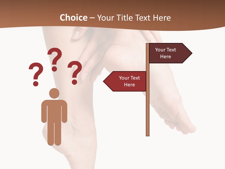 Cellulite Stripped Toe PowerPoint Template