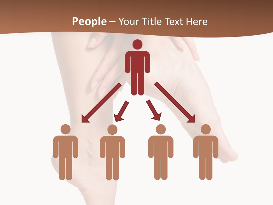Cellulite Stripped Toe PowerPoint Template