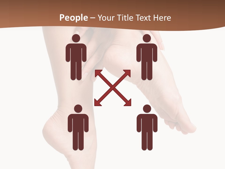 Cellulite Stripped Toe PowerPoint Template