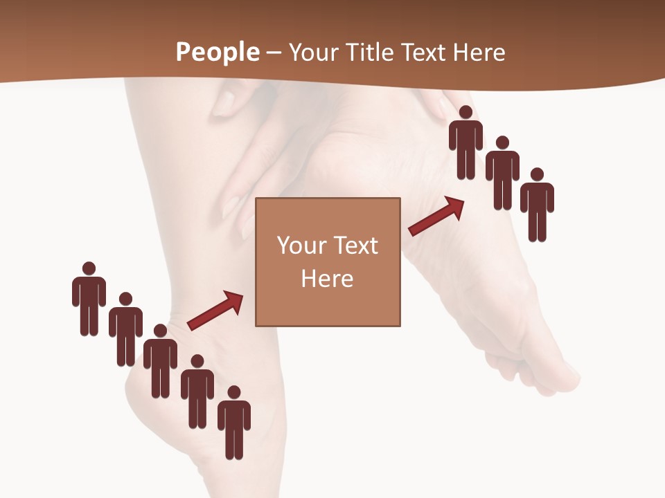 Cellulite Stripped Toe PowerPoint Template