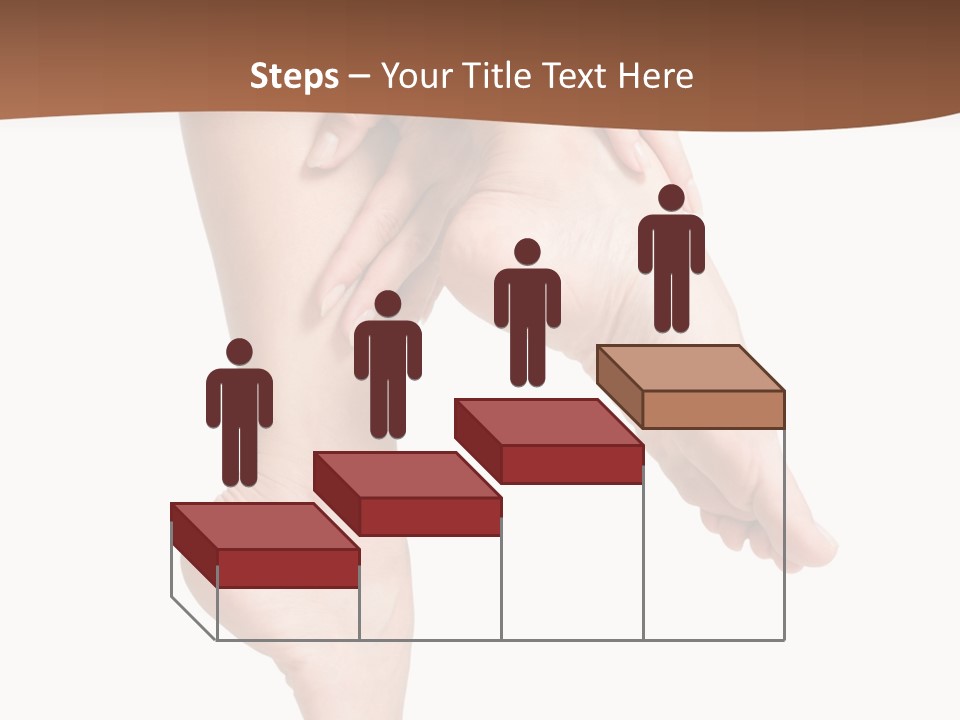 Cellulite Stripped Toe PowerPoint Template