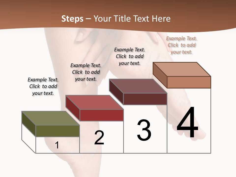 Cellulite Stripped Toe PowerPoint Template