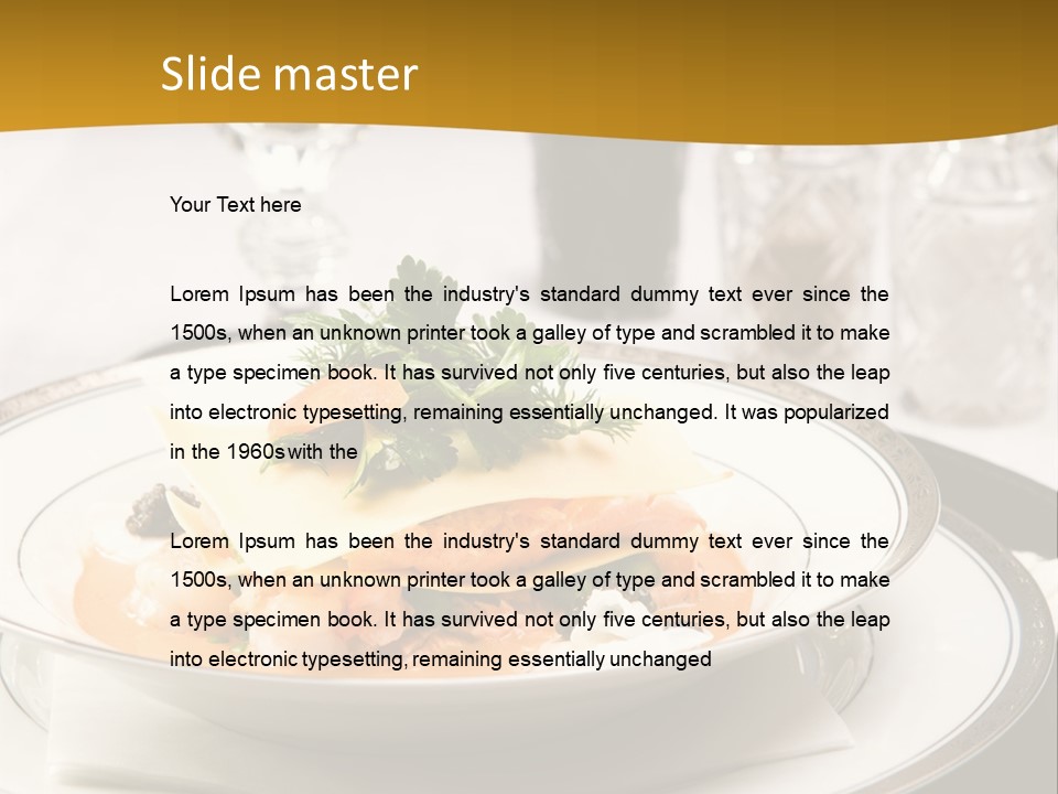 Culinary Dill Wine PowerPoint Template