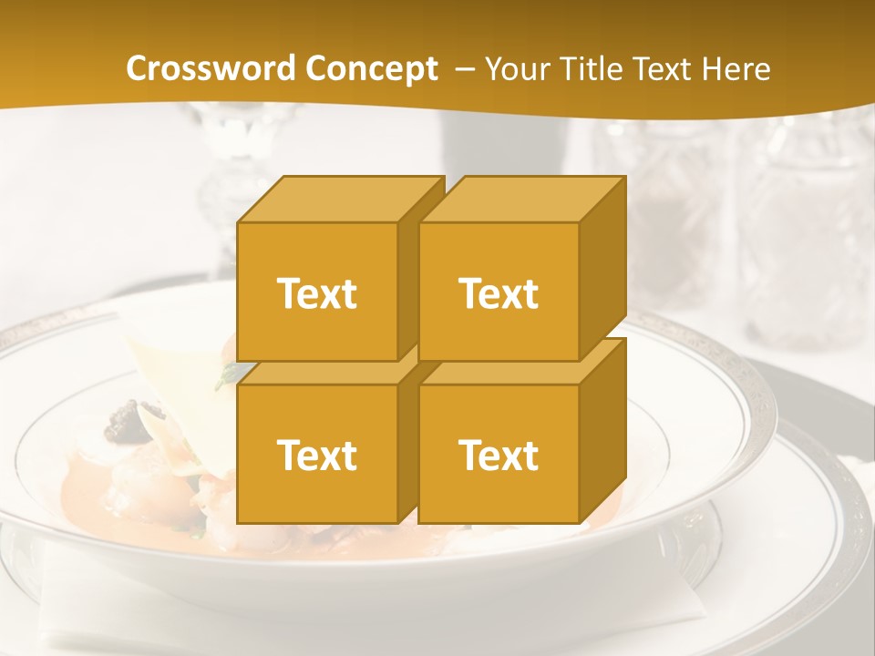 Culinary Dill Wine PowerPoint Template