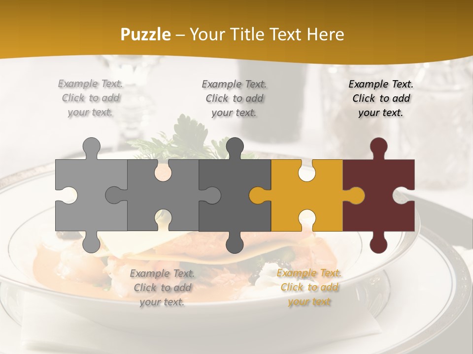 Culinary Dill Wine PowerPoint Template