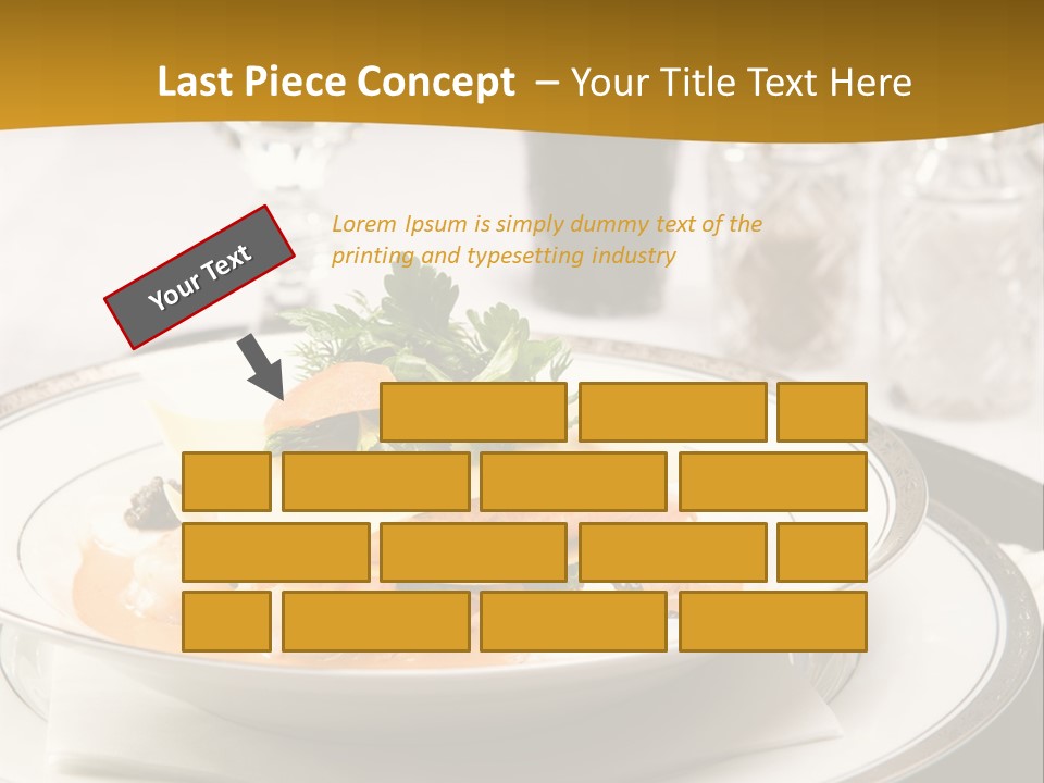 Culinary Dill Wine PowerPoint Template
