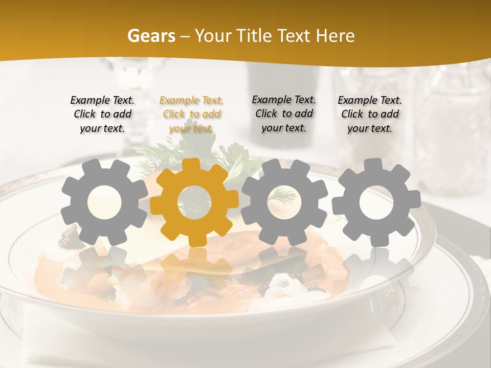 Culinary Dill Wine PowerPoint Template