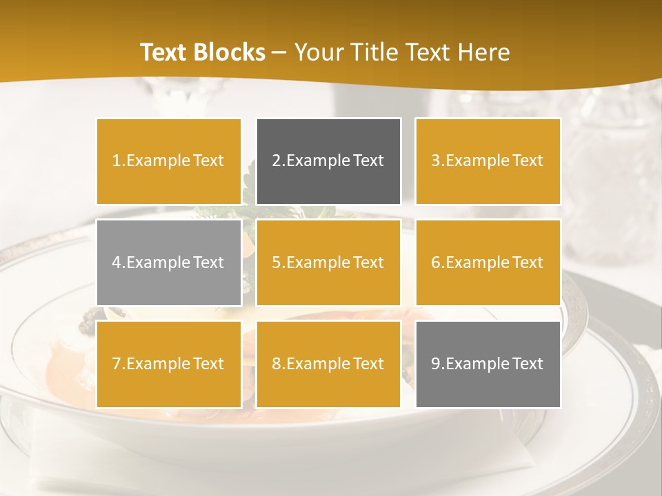 Culinary Dill Wine PowerPoint Template