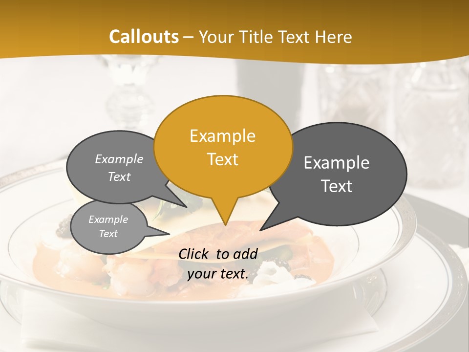 Culinary Dill Wine PowerPoint Template