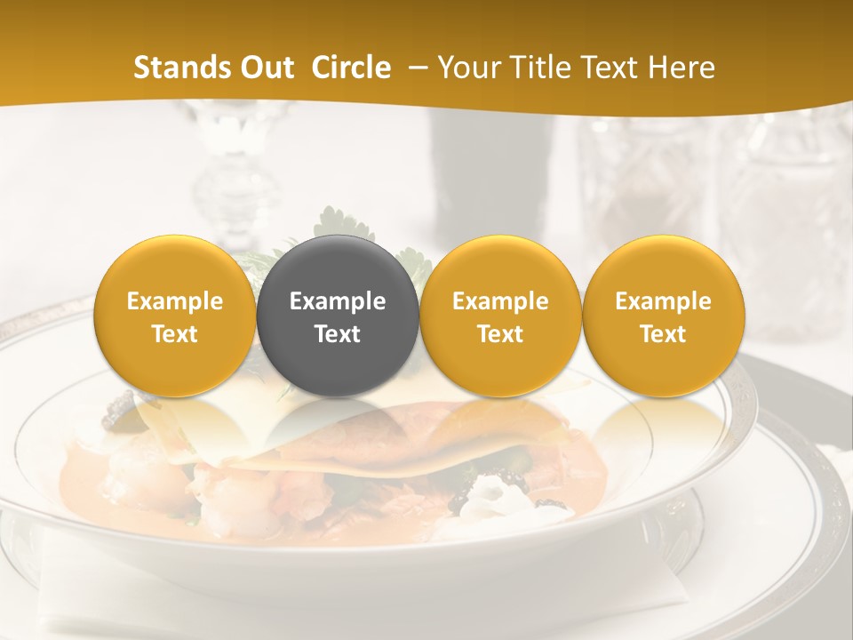 Culinary Dill Wine PowerPoint Template