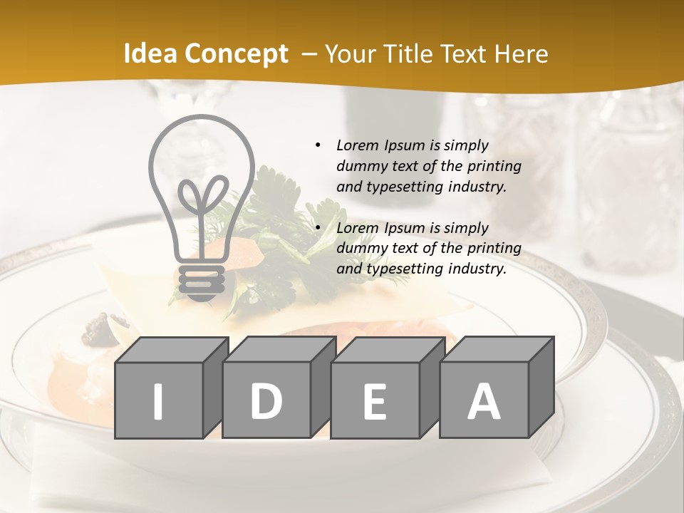 Culinary Dill Wine PowerPoint Template