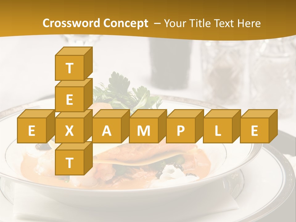 Culinary Dill Wine PowerPoint Template