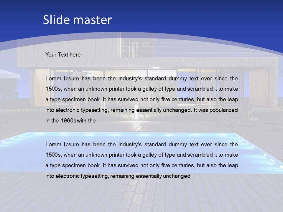 Architectonic Garden Architecture PowerPoint Template