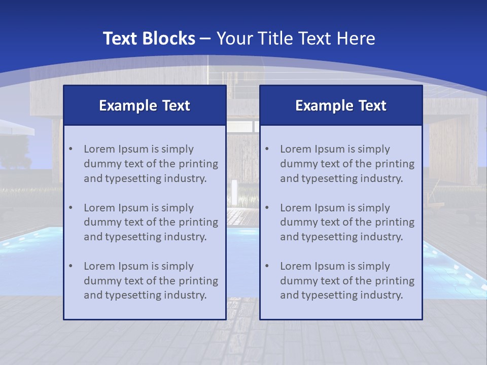 Architectonic Garden Architecture PowerPoint Template