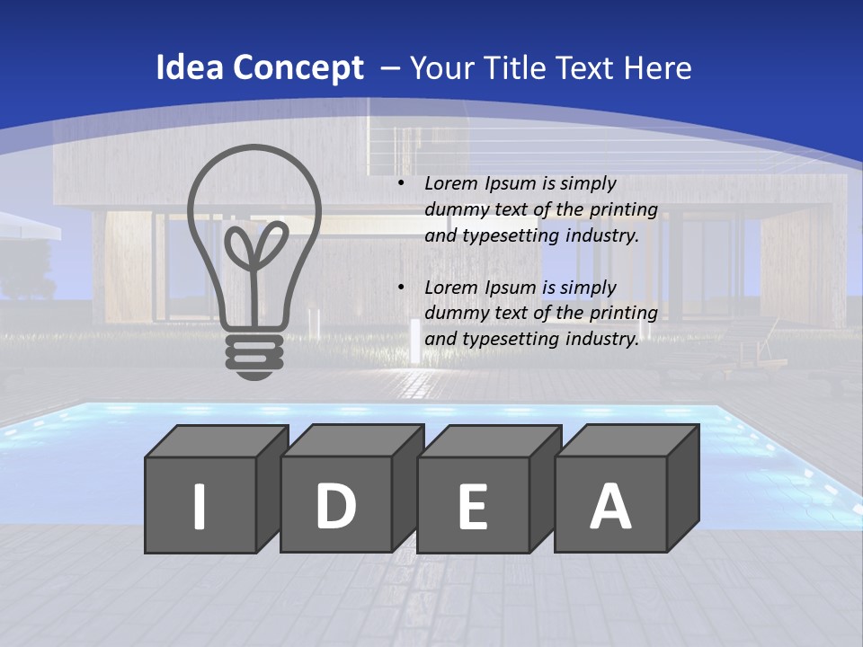 Architectonic Garden Architecture PowerPoint Template