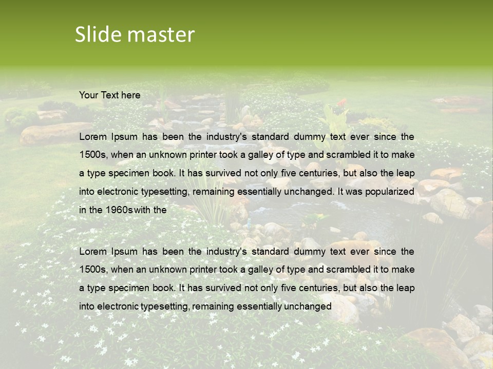 View Fresh Park PowerPoint Template