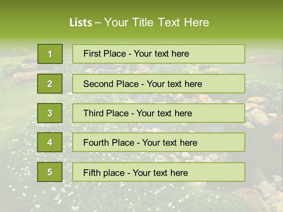 View Fresh Park PowerPoint Template