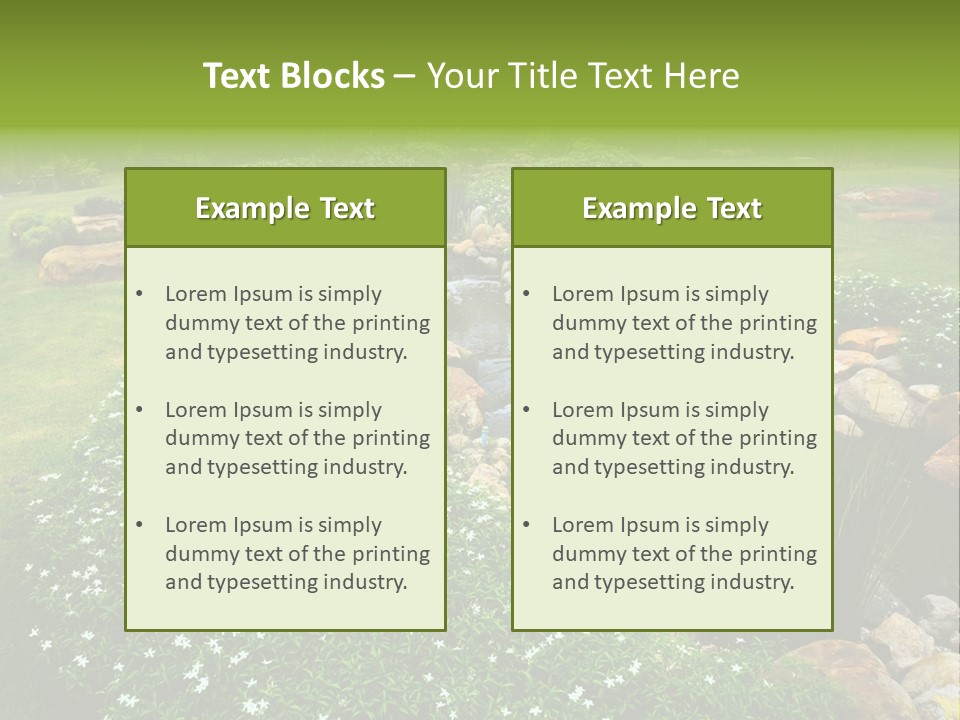 View Fresh Park PowerPoint Template