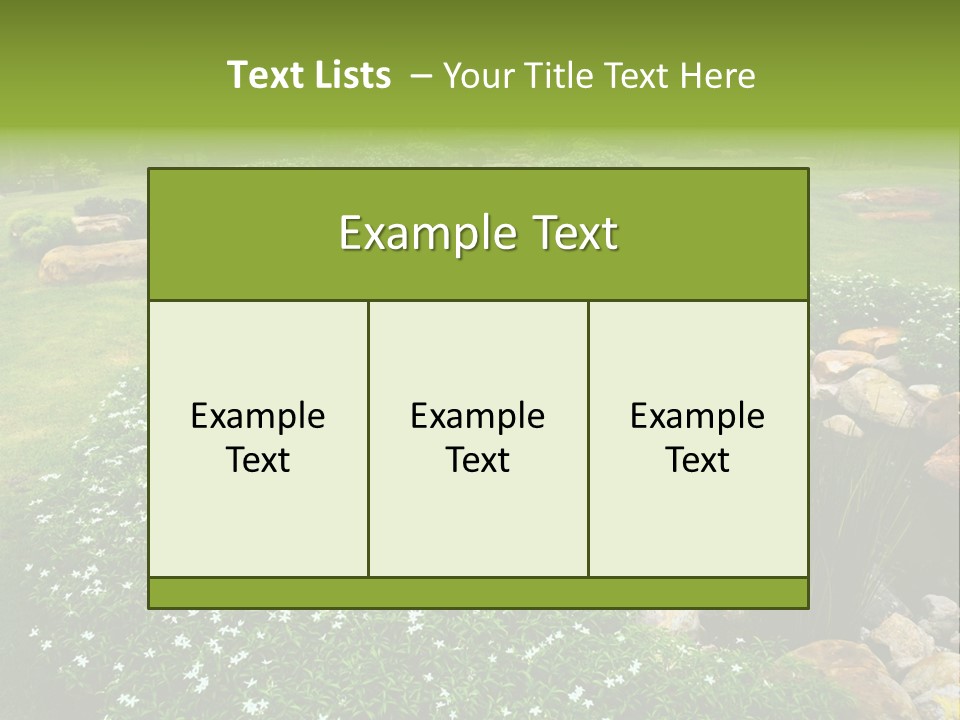 View Fresh Park PowerPoint Template