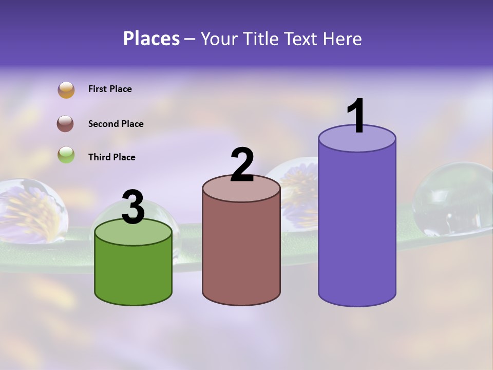 Mirroring Daisy Grass PowerPoint Template