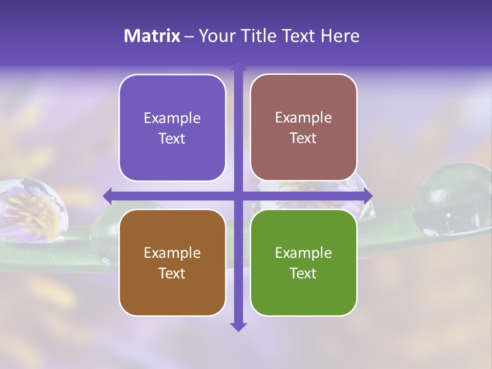 Mirroring Daisy Grass PowerPoint Template