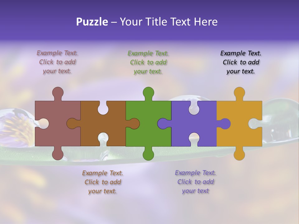 Mirroring Daisy Grass PowerPoint Template