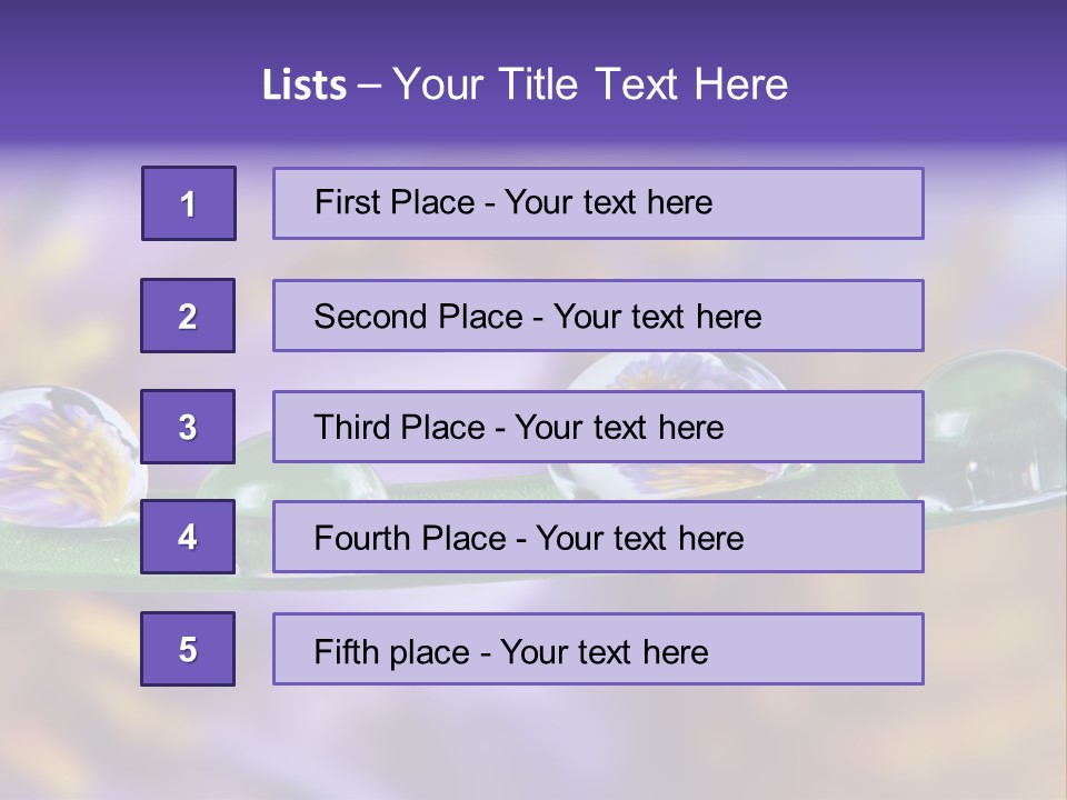 Mirroring Daisy Grass PowerPoint Template