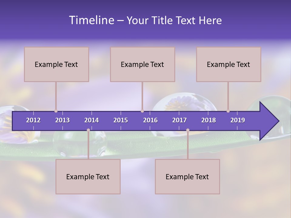 Mirroring Daisy Grass PowerPoint Template