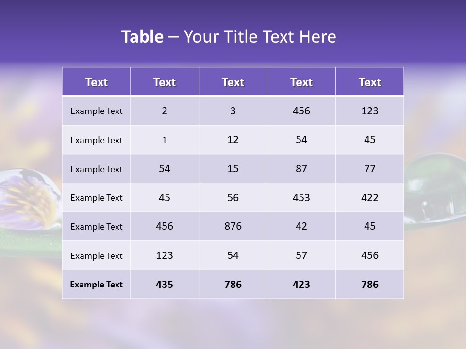 Mirroring Daisy Grass PowerPoint Template