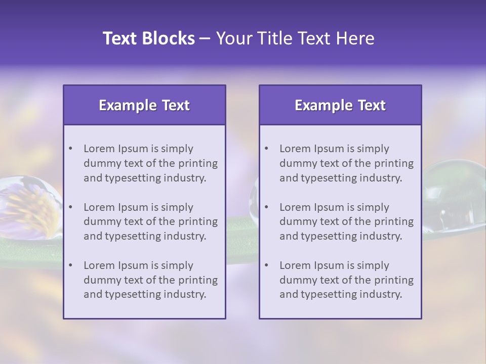 Mirroring Daisy Grass PowerPoint Template