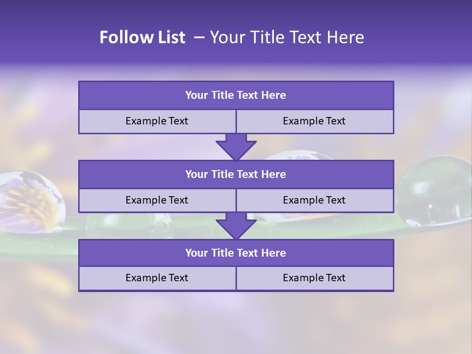 Mirroring Daisy Grass PowerPoint Template