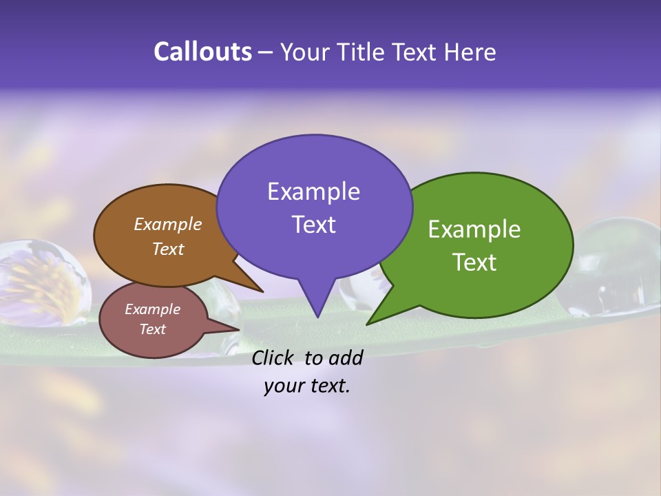 Mirroring Daisy Grass PowerPoint Template