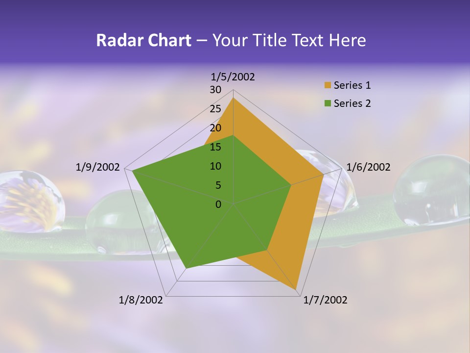 Mirroring Daisy Grass PowerPoint Template