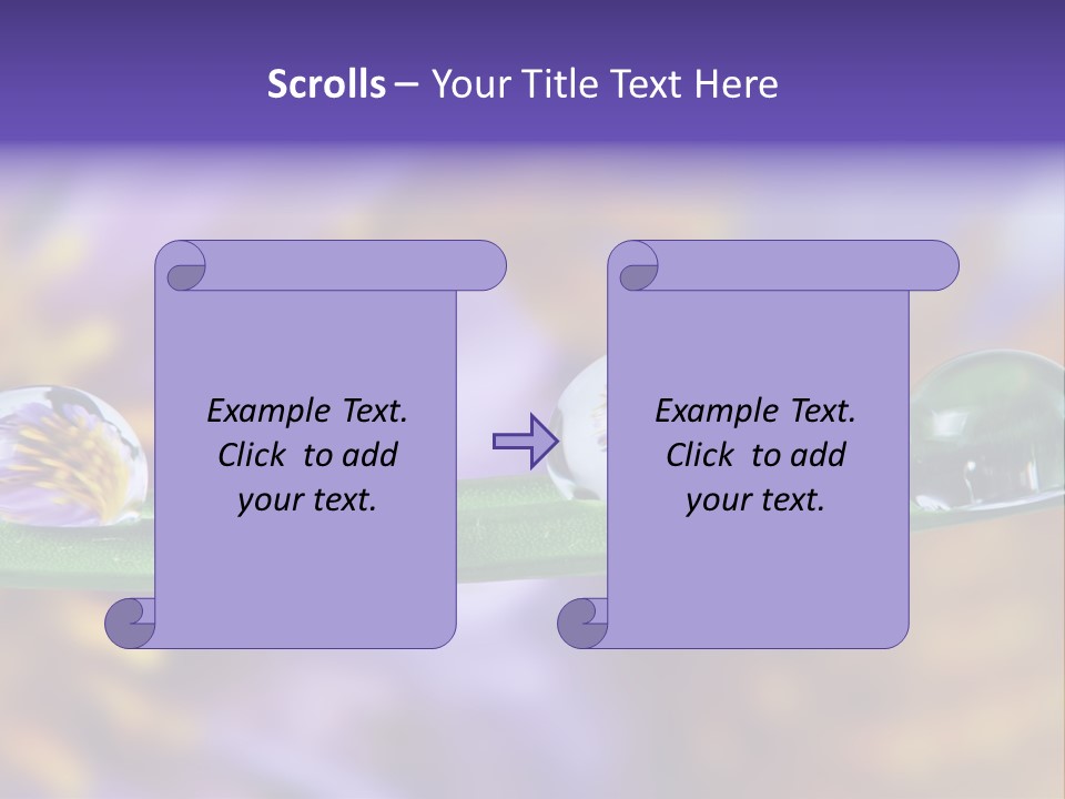 Mirroring Daisy Grass PowerPoint Template