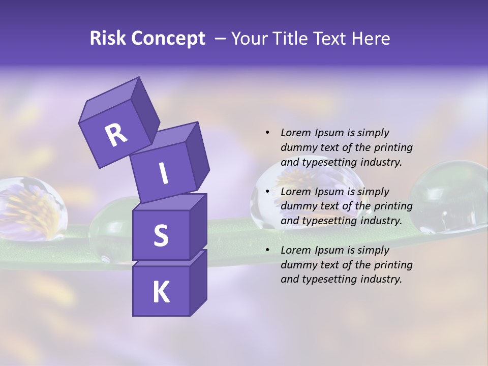 Mirroring Daisy Grass PowerPoint Template