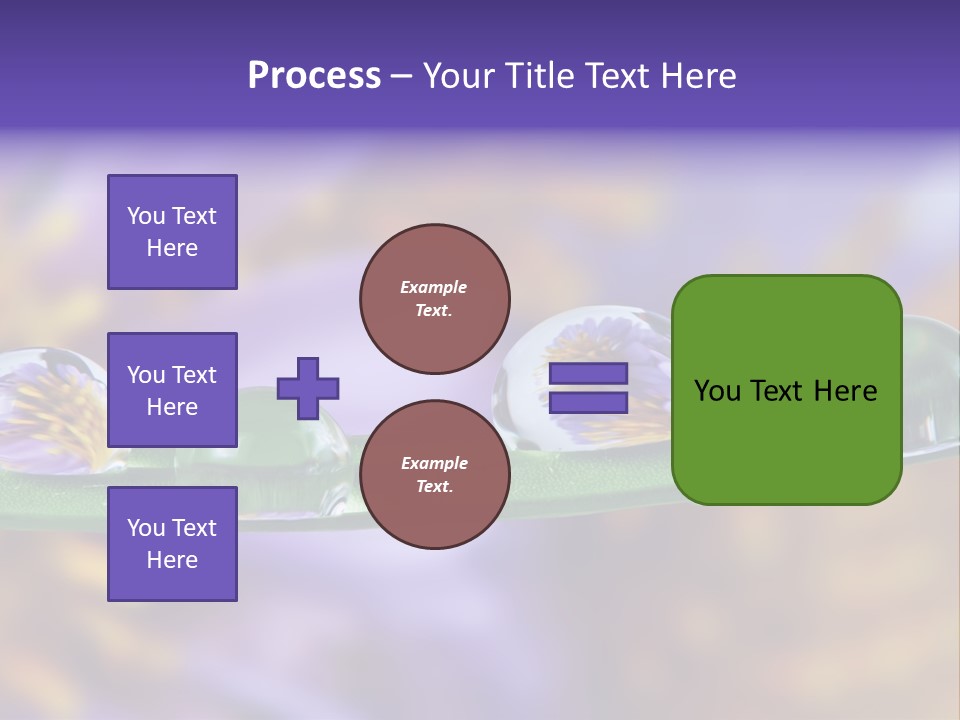 Mirroring Daisy Grass PowerPoint Template