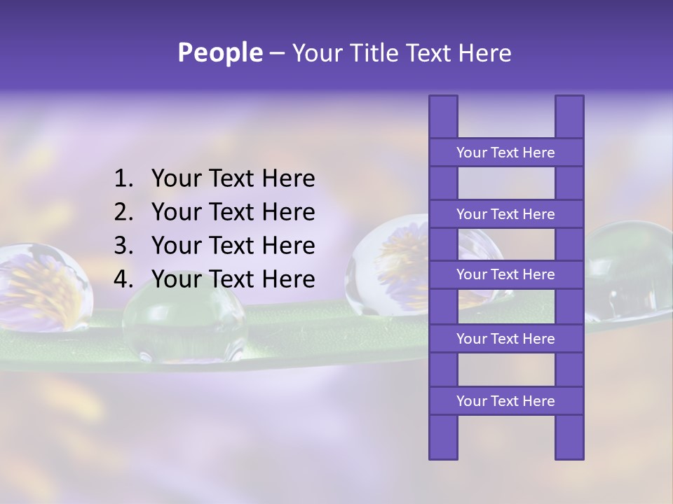 Mirroring Daisy Grass PowerPoint Template