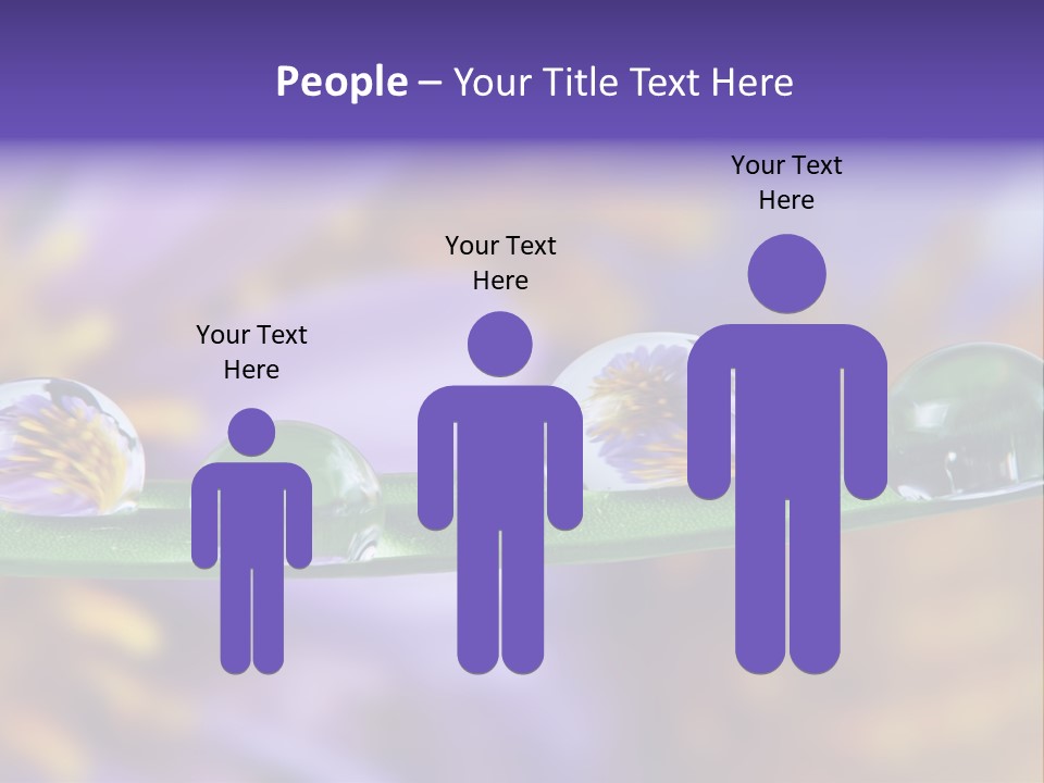 Mirroring Daisy Grass PowerPoint Template