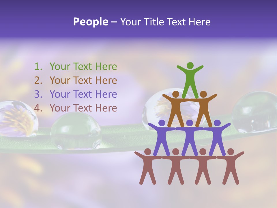 Mirroring Daisy Grass PowerPoint Template