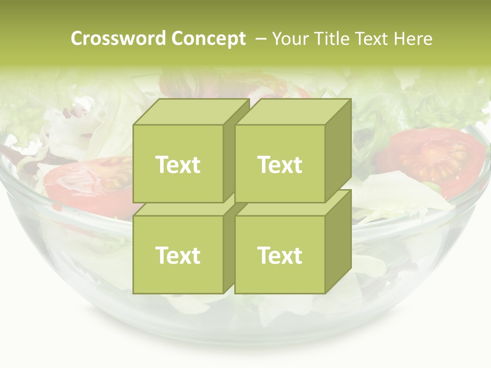 Tasty Fresh Plate PowerPoint Template