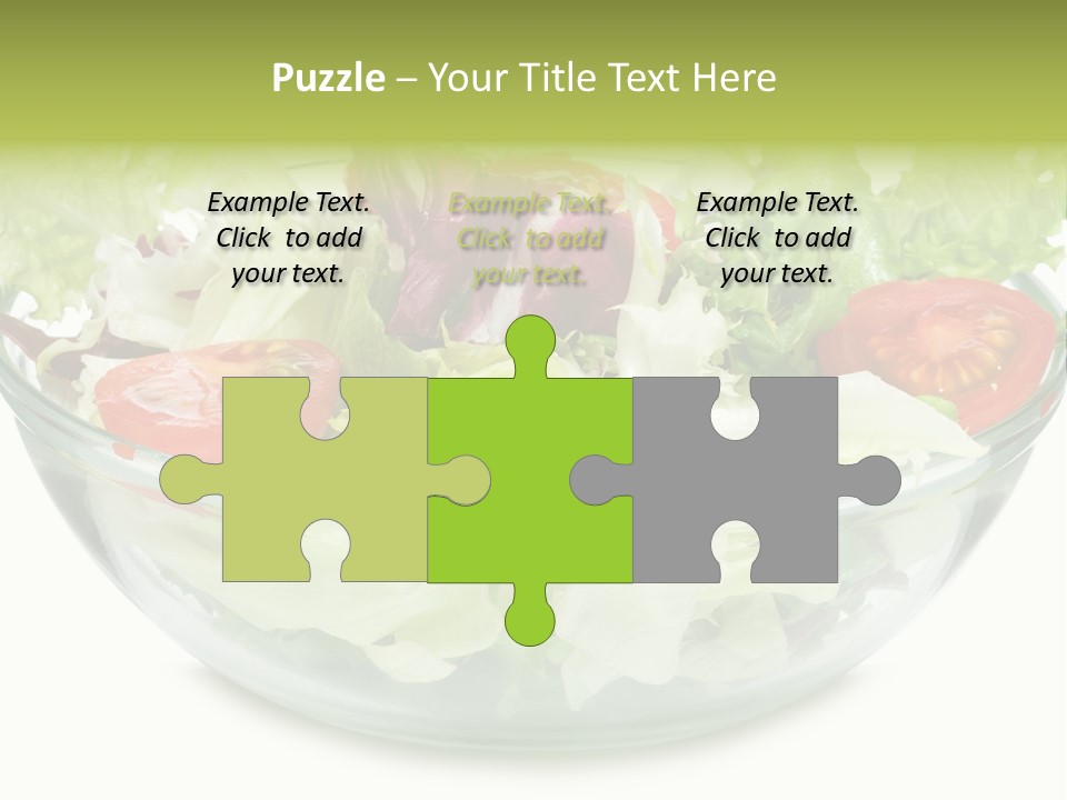Tasty Fresh Plate PowerPoint Template