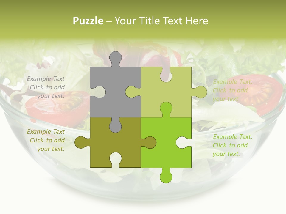 Tasty Fresh Plate PowerPoint Template