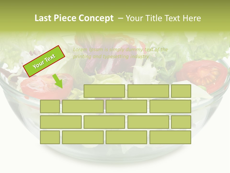 Tasty Fresh Plate PowerPoint Template