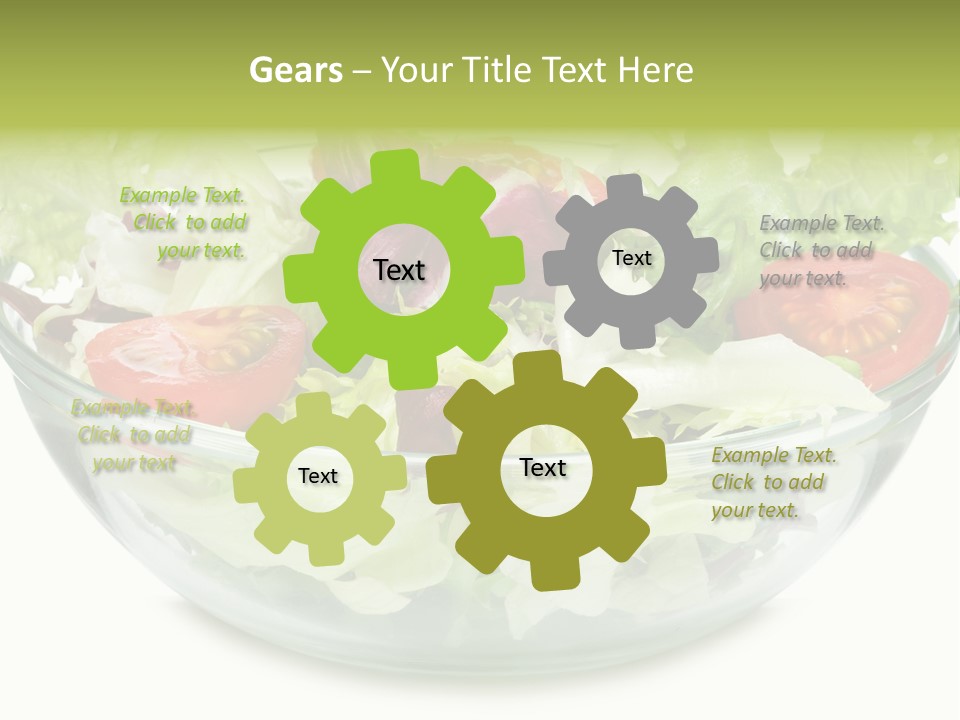 Tasty Fresh Plate PowerPoint Template