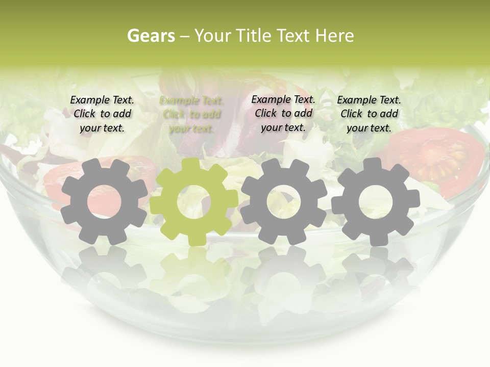 Tasty Fresh Plate PowerPoint Template