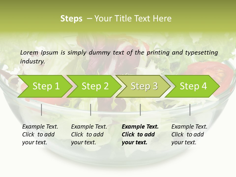 Tasty Fresh Plate PowerPoint Template