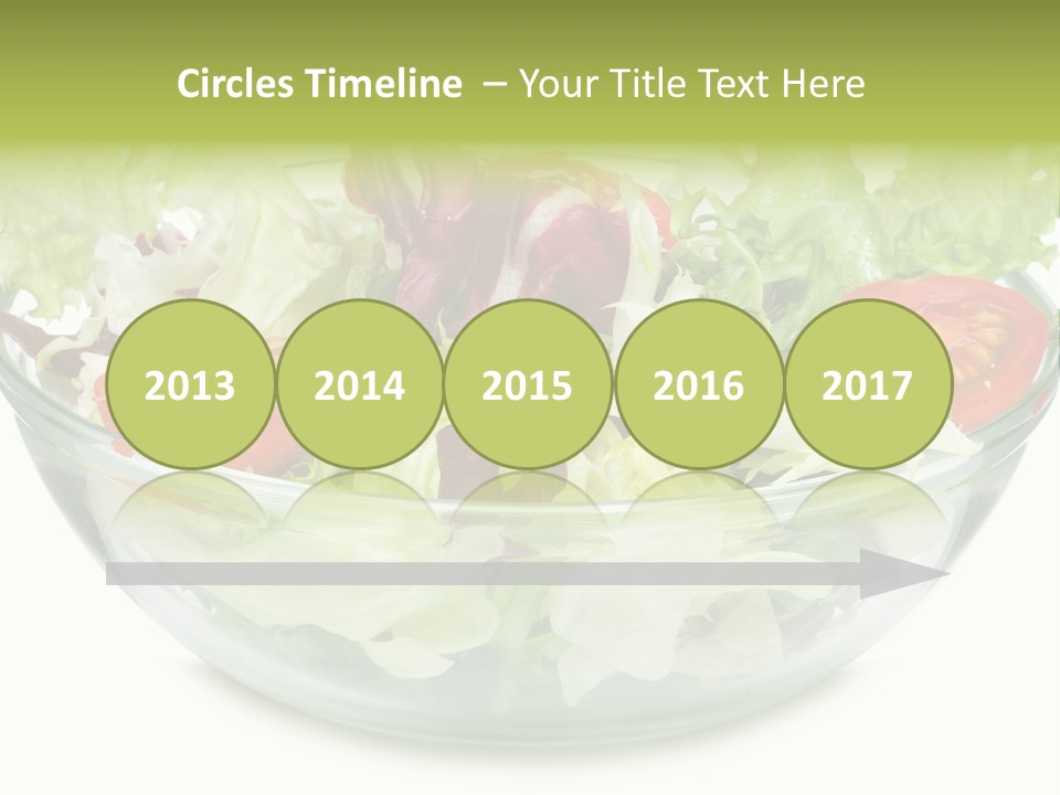 Tasty Fresh Plate PowerPoint Template