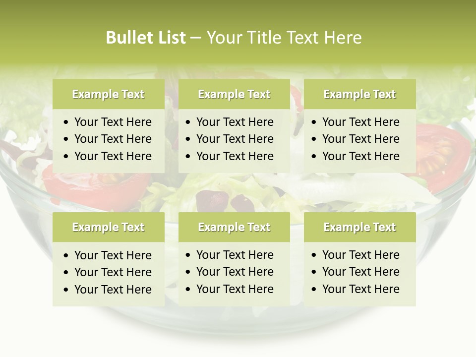 Tasty Fresh Plate PowerPoint Template