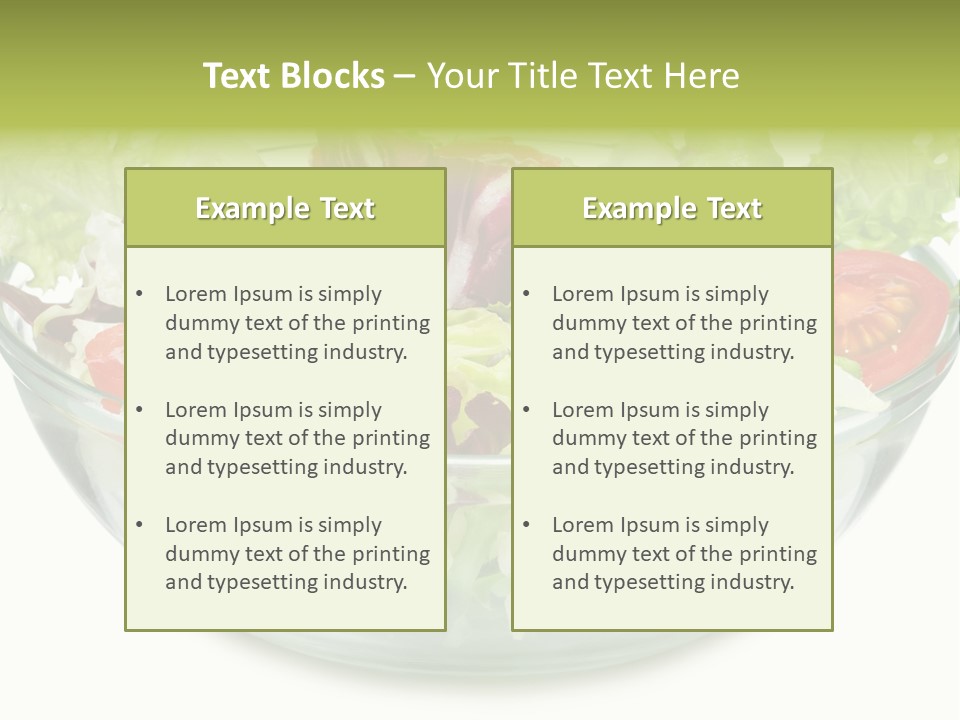 Tasty Fresh Plate PowerPoint Template